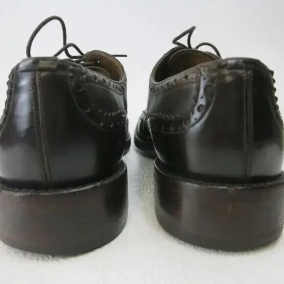 Giorgio Armani Brogue Leather Wingtip Oxfords Shoes Footwear Zapatos Kutsu 44 10 main image 7